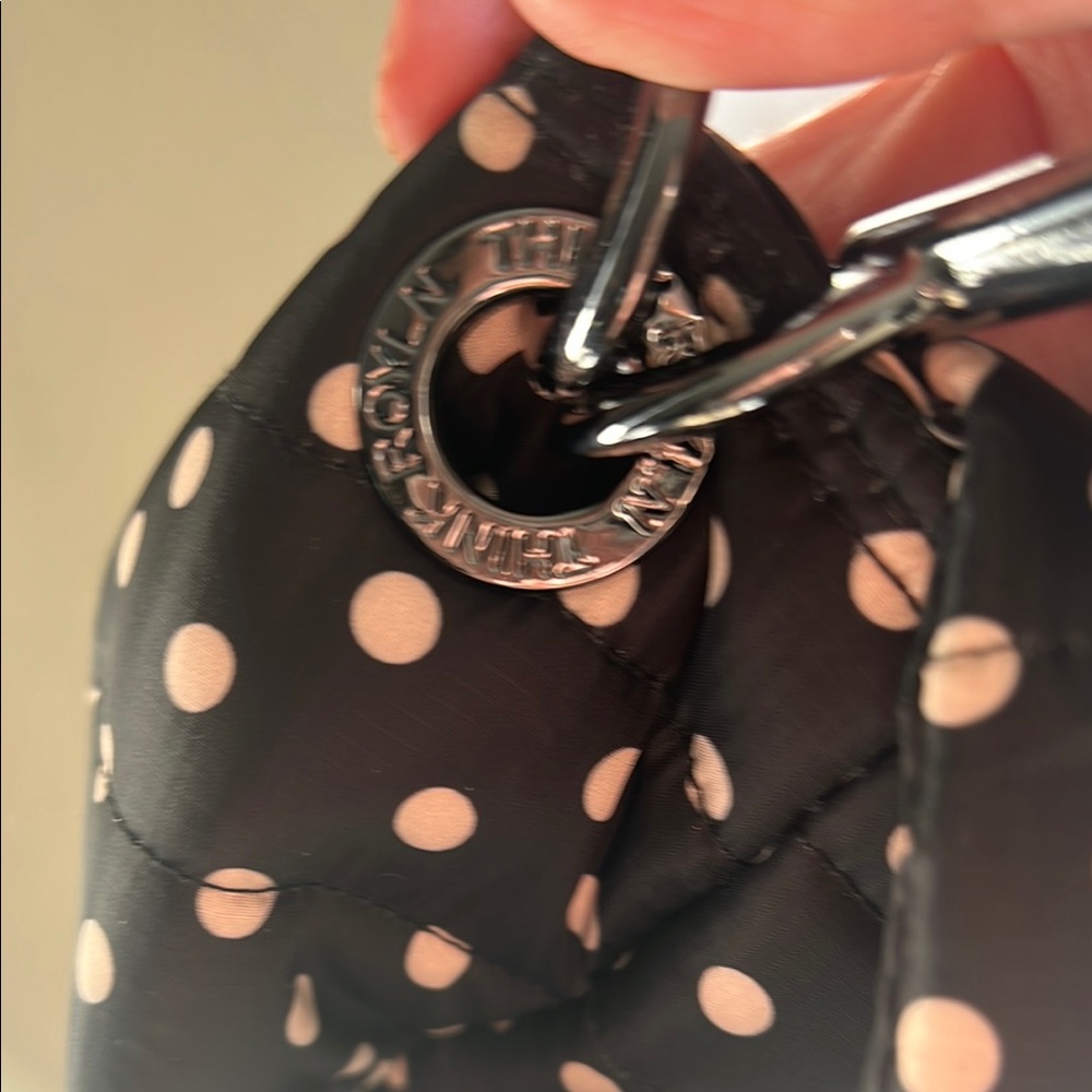 THINK ROYLN Black and White Polka Dot Shoulder Bag - Picture 8 of 16